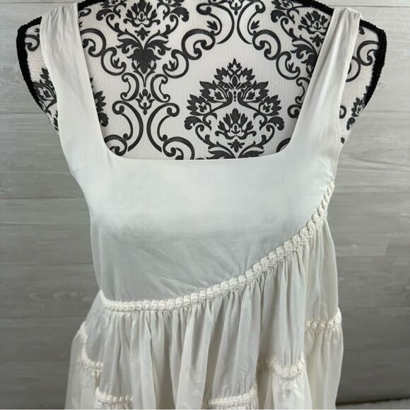 AJE Casabianca Braided Asymmetrical Cotton Minidress - Picture 5 of 14